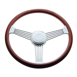 UNITED PACIFIC - 88110 - VOLANTE BANJO DE 18" CON KIT DE BOTÓN DE BUJE Y BOCINA PARA PETERBILT (1998-2005), KENWORTH (2001-2002)