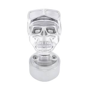 UNITED PACIFIC - UNITED PACIFIC - 70827 - PERILLA DE CAMBIO CON ROSCA SKULL BIKER Y ADAPTADOR PARA CAMBIO EATON FULLER STYLE 9/10 - CROMADO - Image 6