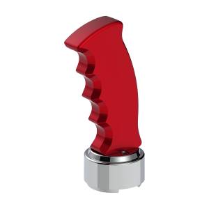 UNITED PACIFIC - UNITED PACIFIC - 70833 - POMO DE CAMBIO DE MARCHAS CON PUÑO DE PISTOLA A ROSCA Y ADAPTADOR CROMADO DE 9/10 VELOCIDADES - ROJO CANDY - Image 6