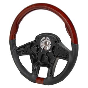 UNITED PACIFIC - UNITED PACIFIC - 88190 - VOLANTE DE CUERO Y MADERA YOURGRIP DE 18" PARA PETERBILT 579 2012-2021 Y KENWORTH T680 2013-2021 - Image 4