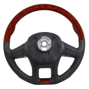 UNITED PACIFIC - UNITED PACIFIC - 88190 - VOLANTE DE CUERO Y MADERA YOURGRIP DE 18" PARA PETERBILT 579 2012-2021 Y KENWORTH T680 2013-2021 - Image 6