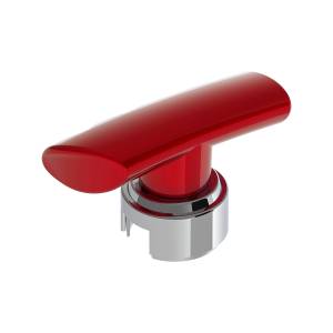 UNITED PACIFIC - UNITED PACIFIC - 70848 - POMO DE CAMBIO DE MARCHAS EN FORMA DE T CON ADAPTADOR CROMADO 13/15/18 VELOCIDADES - ROJO CANDY - Image 6