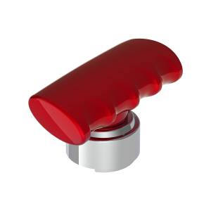 UNITED PACIFIC - UNITED PACIFIC - 70848 - POMO DE CAMBIO DE MARCHAS EN FORMA DE T CON ADAPTADOR CROMADO 13/15/18 VELOCIDADES - ROJO CANDY - Image 8