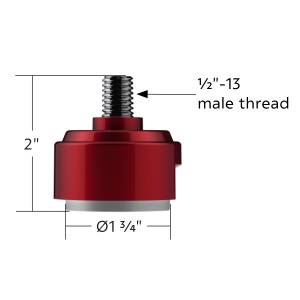 UNITED PACIFIC - UNITED PACIFIC - 70883B - ADAPTADOR DE MONTAJE DE PERILLA DE CAMBIO DE ROSCA DE 1/2"-13 PARA CAMBIO EATON FULLER STYLE 13/15/18 - ROJO CANDY (A GRANEL) - Image 10