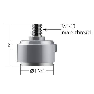 UNITED PACIFIC - UNITED PACIFIC - 70884B - ADAPTADOR DE MONTAJE DE PERILLA DE CAMBIO DE ROSCA DE 1/2"-13 PARA CAMBIO EATON FULLER STYLE 13/15/18 - PLATA LÍQUIDA (A GRANEL) - Image 10
