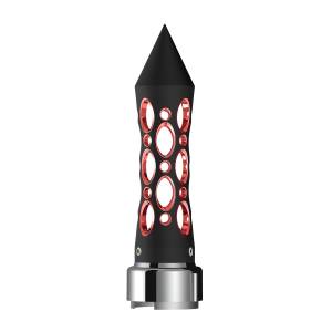 UNITED PACIFIC - UNITED PACIFIC - 70911 - POMO DE CAMBIO DE ENGRANAJES CON PICO ESTILO DAYTONA CON ADAPTADOR LED DE 9/10 VELOCIDADES - LED NEGRO/ROJO - Image 4