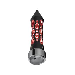 UNITED PACIFIC - UNITED PACIFIC - 70911 - POMO DE CAMBIO DE ENGRANAJES CON PICO ESTILO DAYTONA CON ADAPTADOR LED DE 9/10 VELOCIDADES - LED NEGRO/ROJO - Image 6