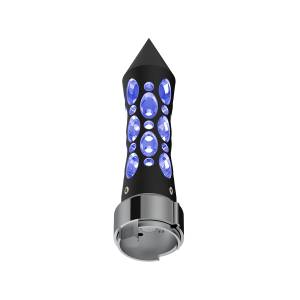 UNITED PACIFIC - UNITED PACIFIC - 70912 - POMO DE CAMBIO DE ENGRANAJES CON PICO ESTILO DAYTONA CON ADAPTADOR LED DE 9/10 VELOCIDADES - LED NEGRO/AZUL - Image 6