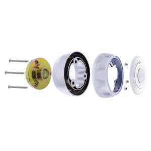 UNITED PACIFIC - UNITED PACIFIC - 88292 - KIT DE BOTÓN DE BOCINA Y BUJE DE VOLANTE CROMADO PARA KENWORTH T680 Y PETERBILT 579 2014-2024 - Image 3