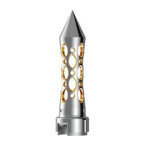 UNITED PACIFIC - UNITED PACIFIC - 70918 - PERILLA UNITED PACIFIC PALANCA DE VELOCIDADES ESTILO DAYTONA CON ADAPTADOR 13/15/18 LED AMBAR CROMAD - Image 4