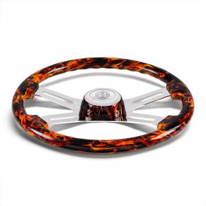 UNITED PACIFIC - UNITED PACIFIC - 88309 - VOLANTE FLAME DE 18" CON BISEL FLAME A JUEGO - Image 3