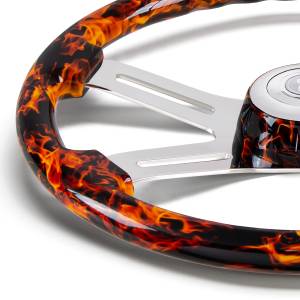 UNITED PACIFIC - UNITED PACIFIC - 88309 - VOLANTE FLAME DE 18" CON BISEL FLAME A JUEGO - Image 7