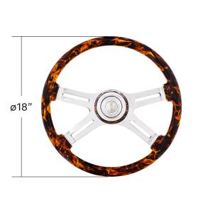 UNITED PACIFIC - UNITED PACIFIC - 88309 - VOLANTE FLAME DE 18" CON BISEL FLAME A JUEGO - Image 11