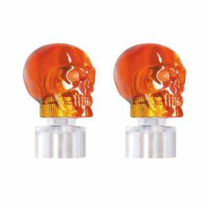 UNITED PACIFIC - UNITED PACIFIC - 86065 - KIT DE GUÍAS DE PARACHOQUES INOXIDABLE CON SUPERIOR DE CALAVERA - ÁMBAR (PAR) - Image 4