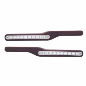 UNITED PACIFIC - UNITED PACIFIC - 87997 - REPOSABRAZOS DE MADERA CON LUZ LED PARA PETERBILT- LED BLANCO/LENTE TRANSPARENTE (PAR) - Image 2