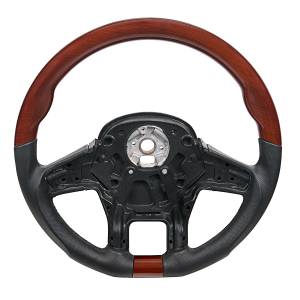 UNITED PACIFIC - 88190 - VOLANTE DE CUERO Y MADERA YOURGRIP DE 18" PARA PETERBILT 579 2012-2021 Y KENWORTH T680 2013-2021