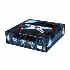 UNITED PACIFIC - UNITED PACIFIC - 88249 - VOLANTE 18" FLAME ACABADO HYDRO-DIP MADERA - BOSS - Image 4
