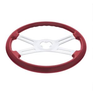 UNITED PACIFIC - UNITED PACIFIC - 88280 - VOLANTE DE 4 RADIOS DE COLOR VIBRANTE DE 18" - ROJO CANDY - Image 4