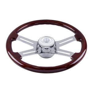 UNITED PACIFIC - UNITED PACIFIC - 88292 - KIT DE BOTÓN DE BOCINA Y BUJE DE VOLANTE CROMADO PARA KENWORTH T680 Y PETERBILT 579 2014-2024 - Image 6