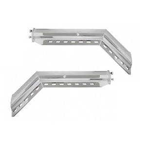 ATM - ATM-10652 - COLGADOR DE LODERA BAZUCA ANGULADO TORNILLO 1 1/8" SEPARACION CON RESORTE ACERO INOXIDABLE PAR