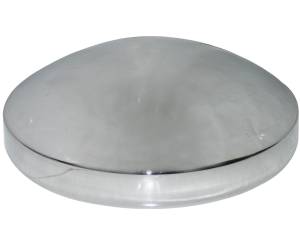 GENERICA-RAN0631-COPA DE FLECHA TRASERA 8" LISA PARA EJE CON 8 TORNILLOS DE 5/8" CROMADO