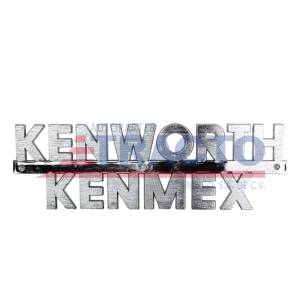 GENERICA-LEN0820-EMBLEMA KENWORTH KENMEX PLASTICO CROMADA PIEZA