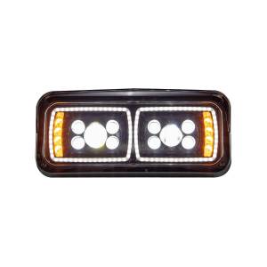 ATM - ATM-31156 - FARO ATM KENWORTH T800/T600/W900 FREIGHTLINER CLASIC PETERBILT 357/378/379 LEDS NEGRO LADO CHOFER