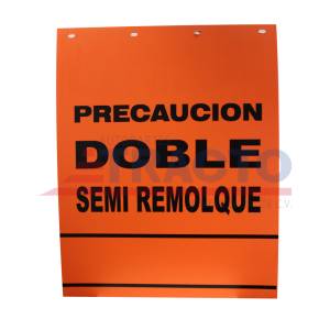 GENERICA - GENERICA-LBI0205-DSR-LODERA LISA NARANJA 24" X 30" DOBLE SEMIRREMOLQUE PAR - Image 2