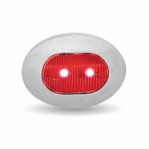 TRUX - TRUX - TLED-BX4AR - PLAFON TRUX OVALADO AMBAR Y ROJO DE 3/4" 2 LED - Image 1