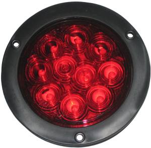 GENERICA-PPN8002R-PLAFON REDONDO 4" 10 LEDS ROJO CON FLANGE