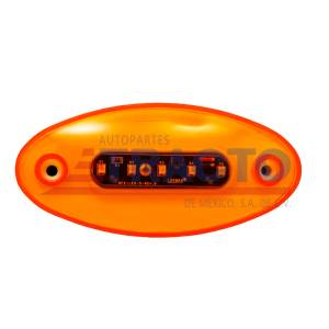 GENERICA-760-A-PLAFON 5 LEDS AMBAR OVALADO INTERNATIONAL 12V