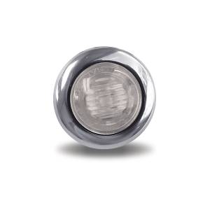 TRUX - TLED-BX3AB - PLAFON TRUX 2 LEDS AMBAR/AZUL REDONDO 3/4" BISEL PLASTICO CROMADO