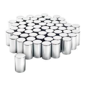 UNITED PACIFIC - UNITED PACIFIC - 10013CB - TAPAS DE TUERCAS DE CILINDRO DE PLÁSTICO CROMADO DE 33 MM X 3-1/2" - ROSCADAS (CAJA DE COLOR DE 60) - Image 2