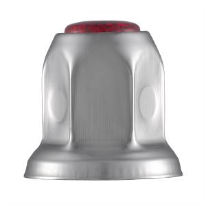 UNITED PACIFIC - UNITED PACIFIC - 10039 - TAPA DE TUERCA REFLECTOR DE ACERO CROMADO DE 33 MM X 2" CON BRIDA - ROJO - Image 3