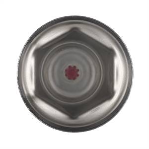 UNITED PACIFIC - UNITED PACIFIC - 10039 - TAPA DE TUERCA REFLECTOR DE ACERO CROMADO DE 33 MM X 2" CON BRIDA - ROJO - Image 4