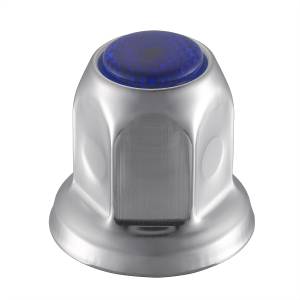 UNITED PACIFIC - UNITED PACIFIC - 10041 - TAPA DE TUERCA REFLECTOR DE ACERO CROMADO DE 33 MM X 2" CON BRIDA - AZUL - Image 2