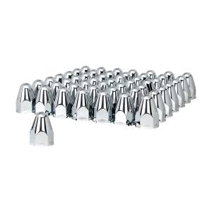UNITED PACIFIC - 10045CB - TAPAS DE TUERCA DE BALA DE PLÁSTICO CROMADO DE 1-1/2" X 2-3/4" - A PRESIÓN (PAQUETE DE 60)
