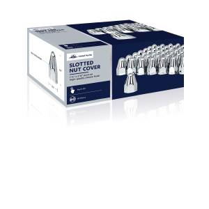 UNITED PACIFIC - UNITED PACIFIC - 10045CB - TAPAS DE TUERCA DE BALA DE PLÁSTICO CROMADO DE 1-1/2" X 2-3/4" - A PRESIÓN (PAQUETE DE 60) - Image 5