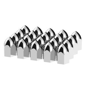 UNITED PACIFIC - 10047 - TAPAS DE TUERCA DE BALA DE PLÁSTICO CROMADO DE 1-1/2" X 2-3/4" - A PRESIÓN (PAQUETE DE 20)