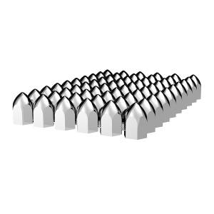 UNITED PACIFIC - 10047CB - TAPAS DE TUERCA DE BALA DE PLÁSTICO CROMADO DE 1-1/2" X 2-3/4" - A PRESIÓN (PAQUETE DE 60)