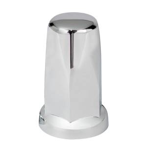UNITED PACIFIC - 10059B - TAPA DE TUERCA ALTA DE PLÁSTICO CROMADA DE 33 MM X 3-1/4" CON BRIDA - A PRESIÓN (A GRANEL)