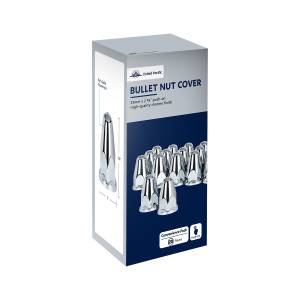 UNITED PACIFIC - UNITED PACIFIC - 10060 - TAPAS DE TUERCA DE BALA DE PLÁSTICO CROMADO DE 33 MM X 2-5/8" CON BRIDA - A PRESIÓN (CAJA DE 20) - Image 8