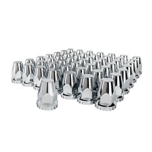 UNITED PACIFIC - 10064CB - TAPAS DE TUERCAS ORIGINALES DE PLÁSTICO CROMADO DE 33MM X 2-3/4" - ROSCADAS (CAJA DE 60)