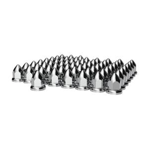 UNITED PACIFIC - 10075B - TAPA DE TUERCA DE BALA DE PLÁSTICO CROMADA DE 33 MM X 2-3/8" CON BRIDA - A PRESIÓN (A GRANEL)