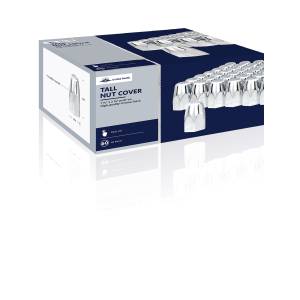 UNITED PACIFIC - UNITED PACIFIC - 10084CB - TAPAS DE TUERCA ALTAS DE PLÁSTICO CROMADO DE 1-1/2" X 2-3/4" - A PRESIÓN (PAQUETE DE 60) - Image 5