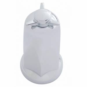 UNITED PACIFIC - 10089 - TAPA DE TUERCA ALTA DE PLÁSTICO CROMADA DE 33 MM X 3-1/4" CON PARTE SUPERIOR GIRATORIA - A PRESIÓN