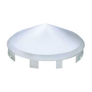 UNITED PACIFIC - 10100 - TAPACUBOS DELANTERO PUNTO CROMADO UNIVERSAL - BORDE DE 1"