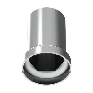 UNITED PACIFIC - UNITED PACIFIC - 10117B - TAPA DE TUERCA PUNTA DE PLÁSTICO CROMADA DE 33 MM X 3-3/16" CON BRIDA - A PRESIÓN (A GRANEL) - Image 3