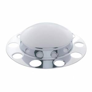 UNITED PACIFIC - 10132 - KIT DE 2 CUBIERTAS DE EJE DELANTERO DOMO CROMADO PARA TAPA DE TUERCA DE 1-1/2" - RUEDA DE ALUMINIO (PAQUETE DE 2)