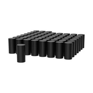 UNITED PACIFIC - 10190CB - TAPAS DE TUERCA DE CILINDRO ALTAS NEGRAS MATE DE 33 MM X 4-1/4" - ROSCADAS (PAQUETE DE 60)